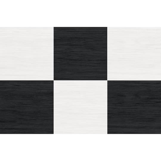 FloorPops Checkered Peel & Stick Floor Tiles in Black | 60" x 24" | Michaels®